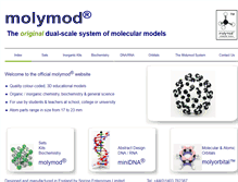 Tablet Screenshot of molymod.com
